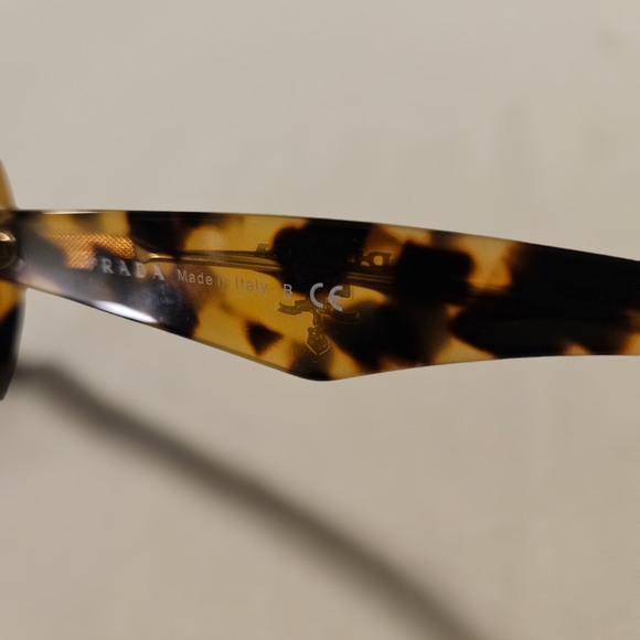 Prada brown tortoise cat eye sunglasses
